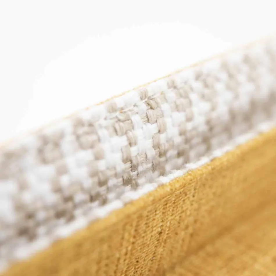 Tweepersoonsbed in stof met metalen poten Made in Italy - Glorio Viadurini