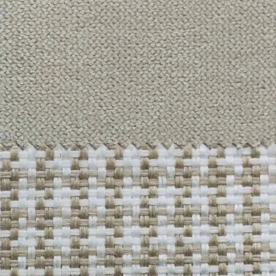 Tweepersoonsbed in stof met metalen poten Made in Italy - Glorio Viadurini