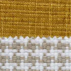 Tweepersoonsbed in stof met metalen poten Made in Italy - Glorio Viadurini