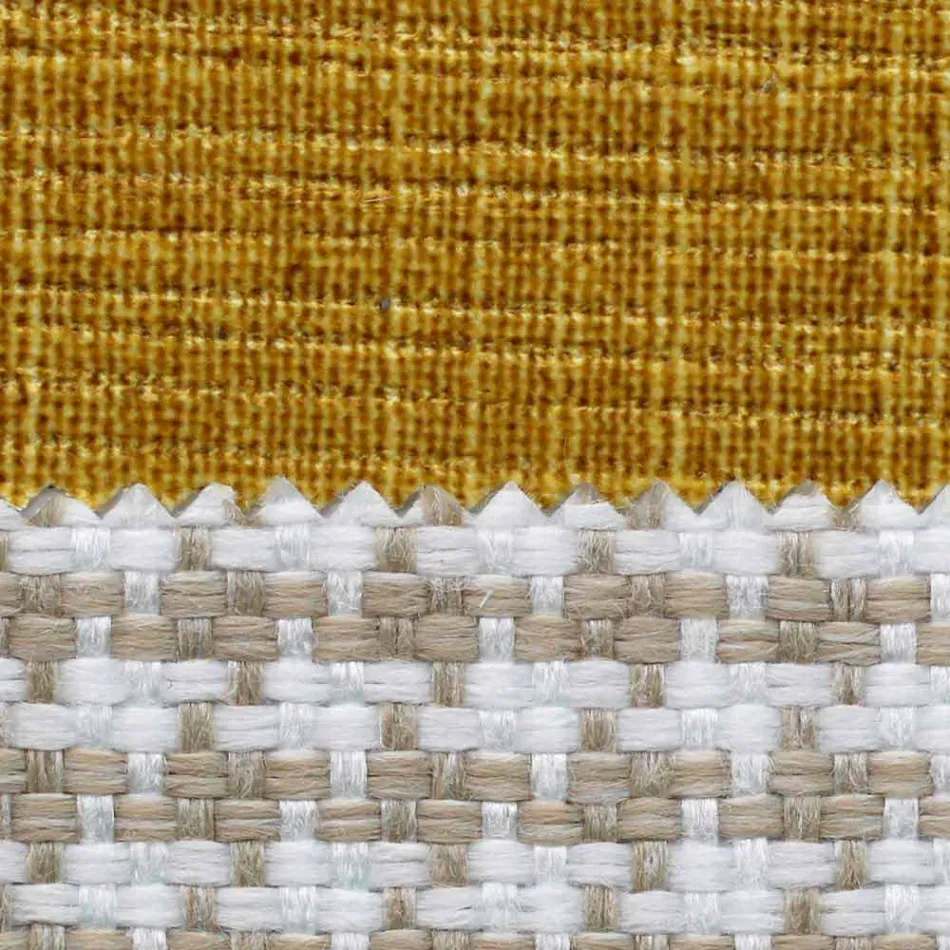 Tweepersoonsbed in stof met metalen poten Made in Italy - Glorio Viadurini