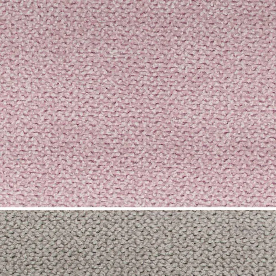 Tweepersoonsbed van stof of ecoleer met opbergmeubel Made in Italy – Etoile Viadurini