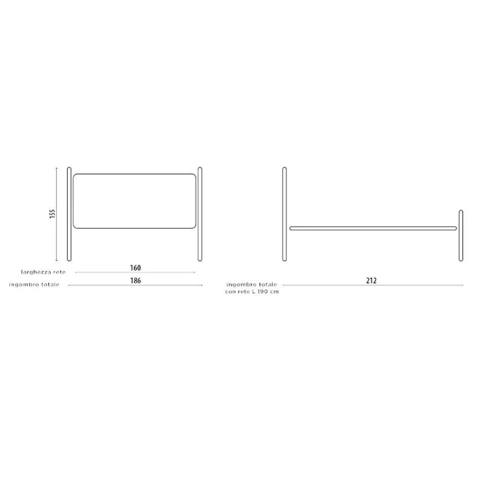 Echt lederen tweepersoonsbed met matras en 2 nachtkastjes Made in Italy - Laser Viadurini