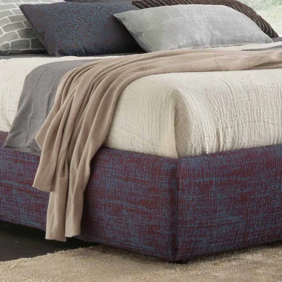 Modern tweepersoonsbed, met opbergruimte, Gaya New van Bolzan Viadurini