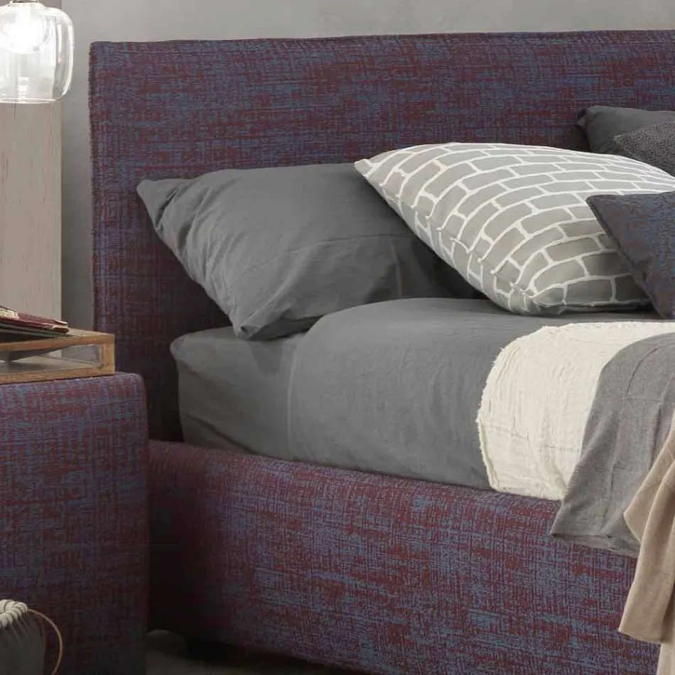 Modern tweepersoonsbed, met opbergruimte, Gaya New van Bolzan Viadurini