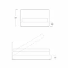 Modern tweepersoonsbed, met opbergruimte, Gaya New van Bolzan Viadurini