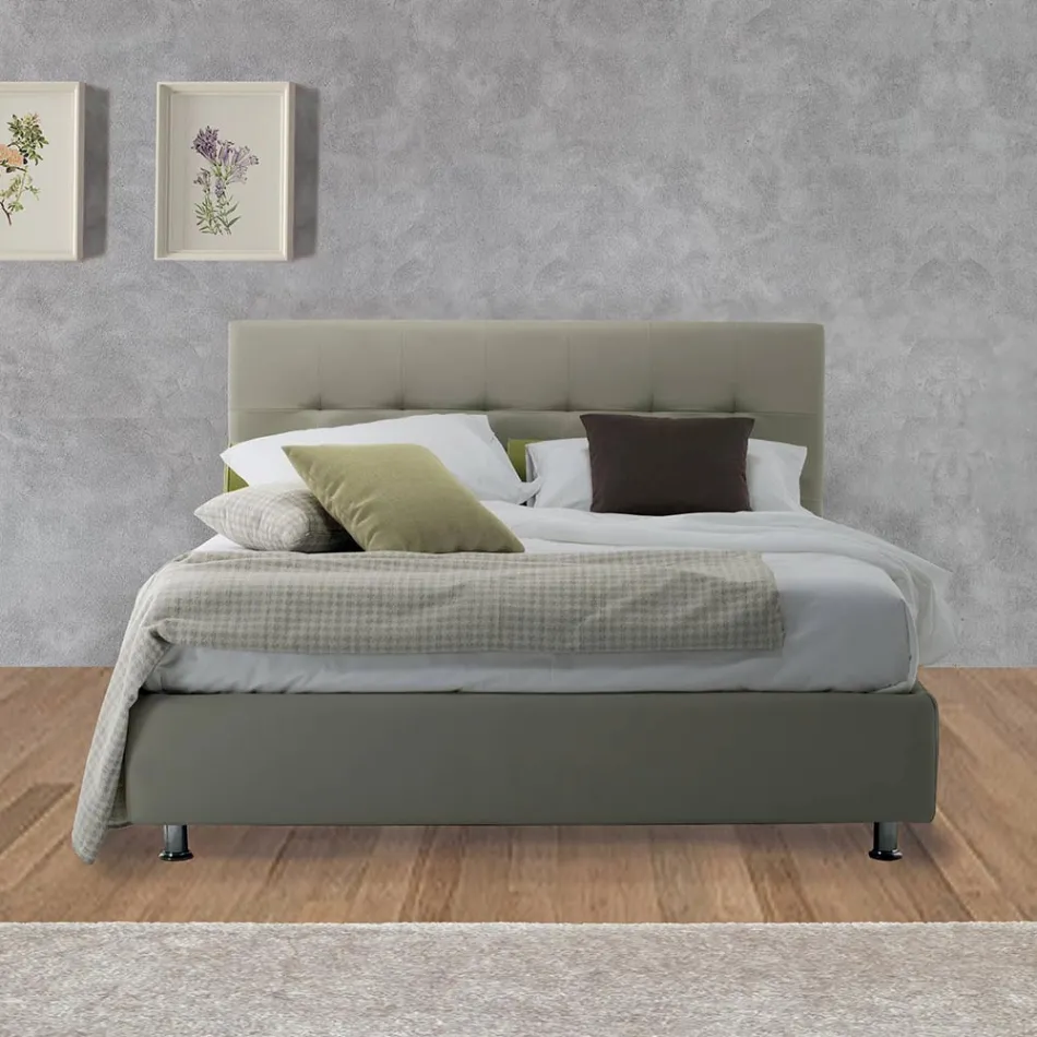 Luxe modern tweepersoonsbed met opbergdoos Made in Italy - Orfei Viadurini
