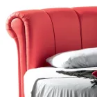 Luxe rond modern tweepersoonsbed in kunstleer gemaakt in Italië - droom Viadurini