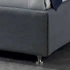 Hedendaagse gestoffeerde tweepersoonsbed met doos piek 160x190 / 200cm Mia Viadurini