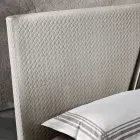 Modern gestoffeerd tweepersoonsbed met gewatteerd of glad ontwerp - Aftamo Viadurini