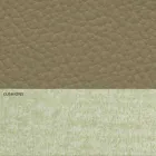 Modern tweepersoonsbed in kunstleer en stof Made in Italy - Zeldo Viadurini