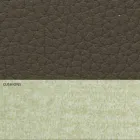 Modern tweepersoonsbed in kunstleer en stof Made in Italy - Zeldo Viadurini