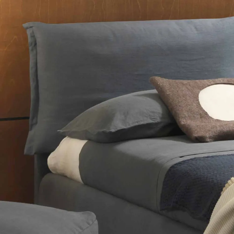 Tweepersoonsbed zonder doos, hedendaags design, Iorca by Bolzan Viadurini