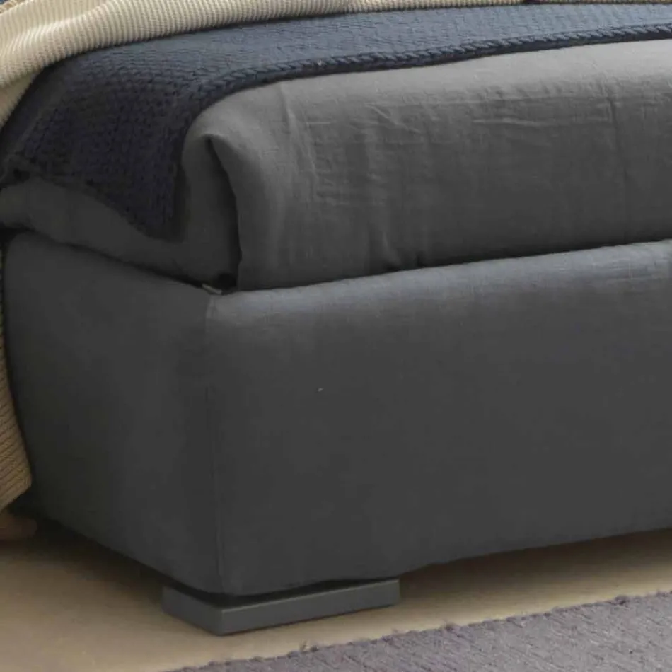 Tweepersoonsbed zonder doos, hedendaags design, Iorca by Bolzan Viadurini