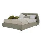 Modern tweepersoonsbed met stoffen of eco-lederen box Made in Italy - Minerva Viadurini