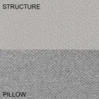 Rond tweepersoonsbed bekleed met design ecoleather Made in Italy - Vesio Viadurini