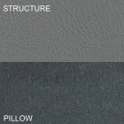 Rond tweepersoonsbed bekleed met design ecoleather Made in Italy - Vesio Viadurini