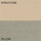 Rond tweepersoonsbed bekleed met design ecoleather Made in Italy - Vesio Viadurini