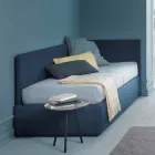 Hoekbed, met Line4 Bolzan-hoofdeinde en zijpaneel Viadurini