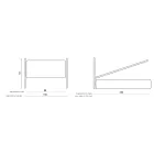 Eenpersoonsbed met optionele opbergruimte Made in Italy - Ciccio Viadurini