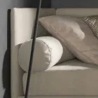 Eenpersoonsbed met gevormd hoofdeinde en zijpaneel, Line8 Bolzan Viadurini