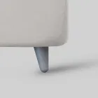 Eenpersoons gestoffeerd bed met optionele opbergruimte Made in Italy - Akira Viadurini