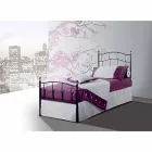Single Bed in smeedijzer Amethyst Viadurini