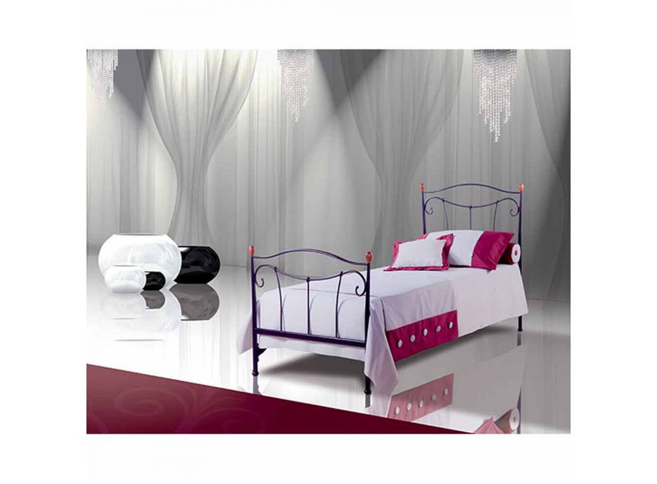 Single Bed in smeedijzer Dalia Viadurini
