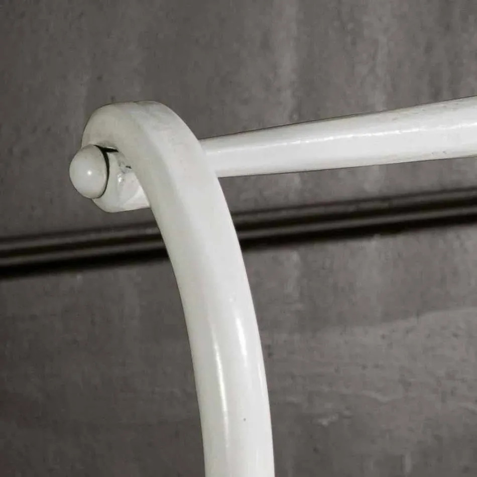 Single bed in smeedijzer volle Amanda bewerkt, gemaakt in Italië Viadurini