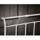 Single bed in smeedijzer volle Amanda bewerkt, gemaakt in Italië Viadurini