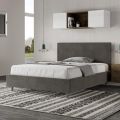 Tweepersoonsbed 140x200 cm met hoofdbord van microvezel, gemaakt in Italië - Pallone