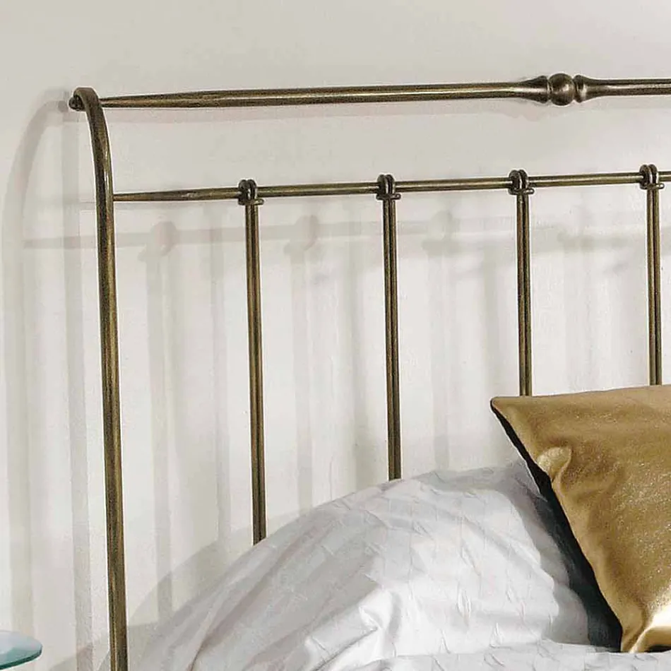Bed queen size smeedijzeren volledige Kelly gemaakt in Italië Viadurini