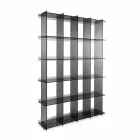 In Boekenkasten gerookte modern design plexiglas Sfera4 Viadurini