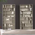 Design wandboekenkast van melamine in diverse kleuren, gemaakt in Italië - Kea Viadurini