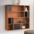 Design wandboekenkast van melamine in diverse kleuren, gemaakt in Italië - Kea Viadurini