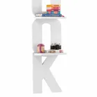 Wandboekenkast met een handgemaakt ontwerp in Italië 3 Nicla-legborden Viadurini