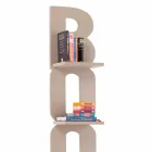 Wandboekenkast met een handgemaakt ontwerp in Italië 3 Nicla-legborden Viadurini