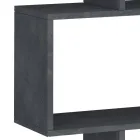 Verticale design wandboekenkast woonkamer in hout 3 afwerkingen - Minetta Viadurini