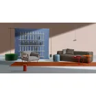 Shabby Chic Wandboekenkast in Wit Essenhout Design - Babele Viadurini