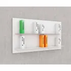 Boekenkast Hang Skyline 130x70 Mabele Viadurini