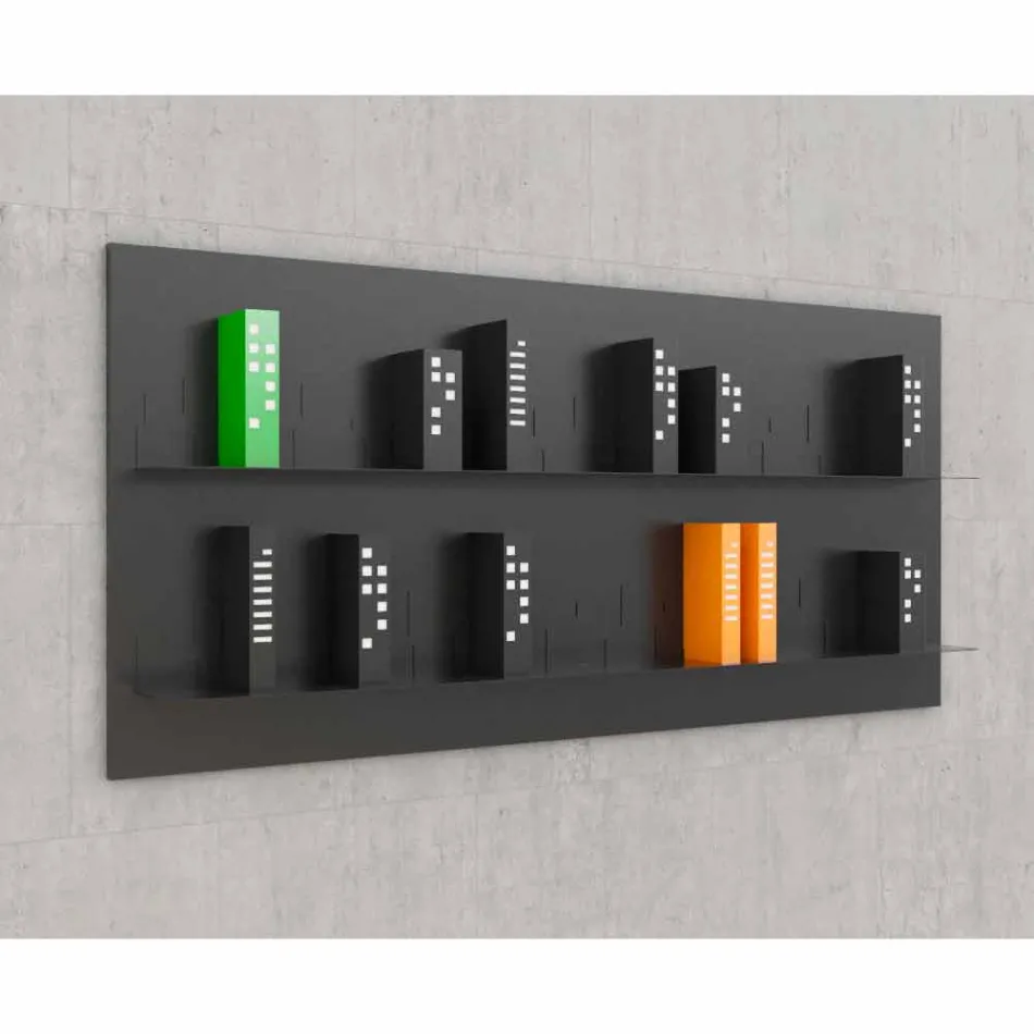 Boekenkast Hang Skyline 186x86 Mabele Viadurini