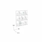 Boekenkast Hang Skyline 90x110 Mabele Viadurini