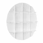 Boekenkast wit modern design muur Don, made in Italy Viadurini