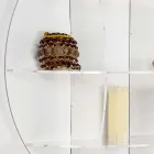 Boekenkast wit modern design muur Don, made in Italy Viadurini