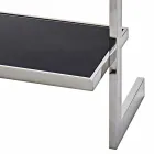 Boekenkast muur staal en glas ontwerp 60x180x44cm Tafre Viadurini