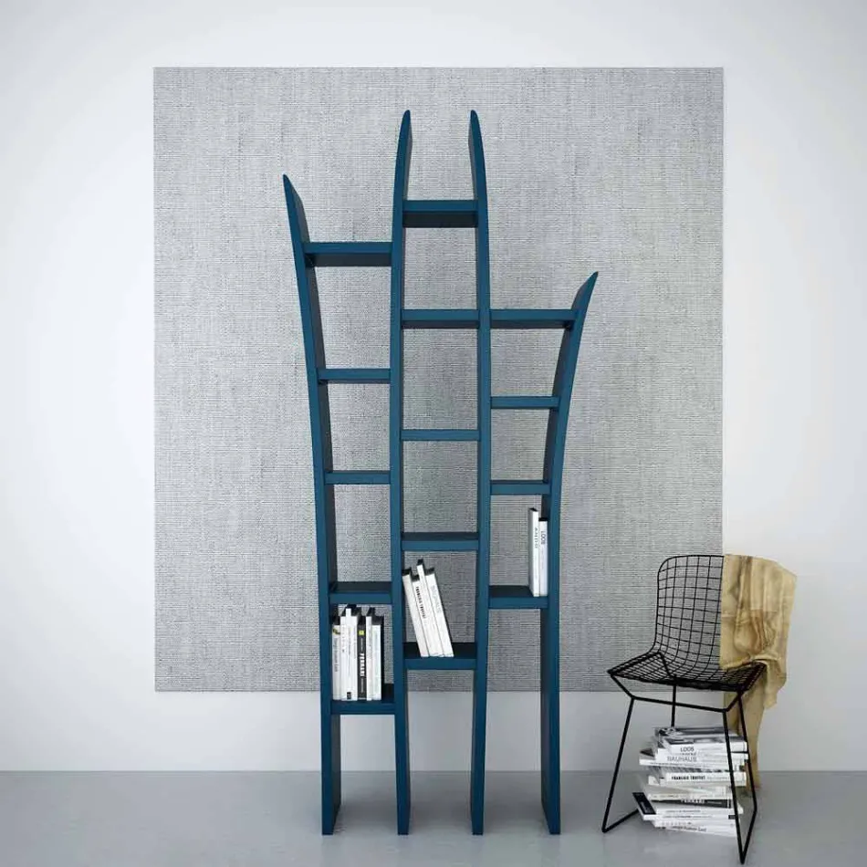 Moderne design-boekenkast van Herba, gemaakt in Italië Viadurini