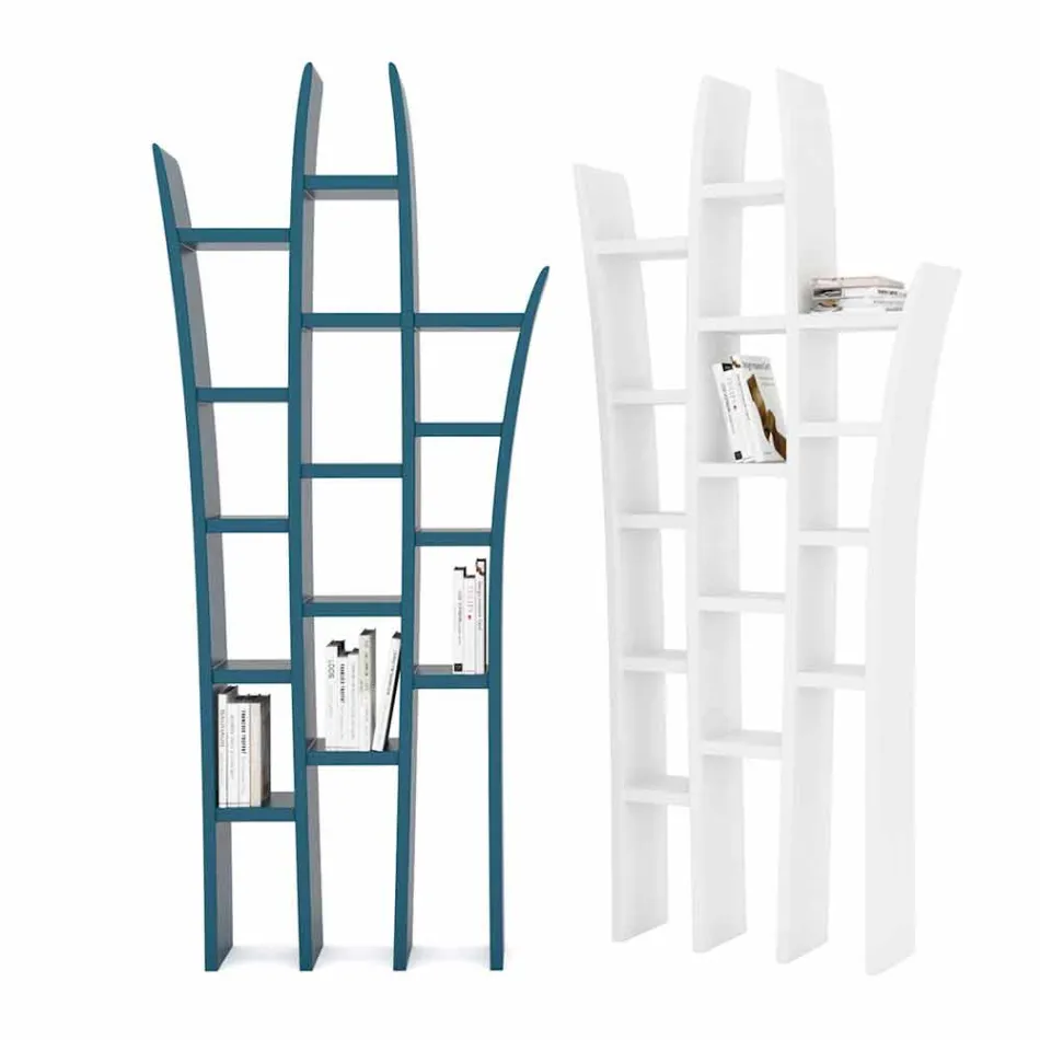 Moderne design-boekenkast van Herba, gemaakt in Italië Viadurini