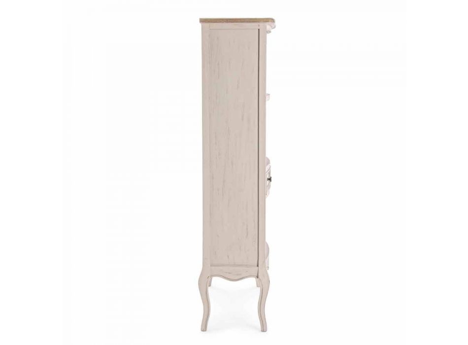 Klassieke design boekenkast met houten structuur Homemotion - Jollie Viadurini