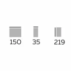 Design boekenplank in hout met steengoed bladen Made in Italy - Aspide Viadurini
