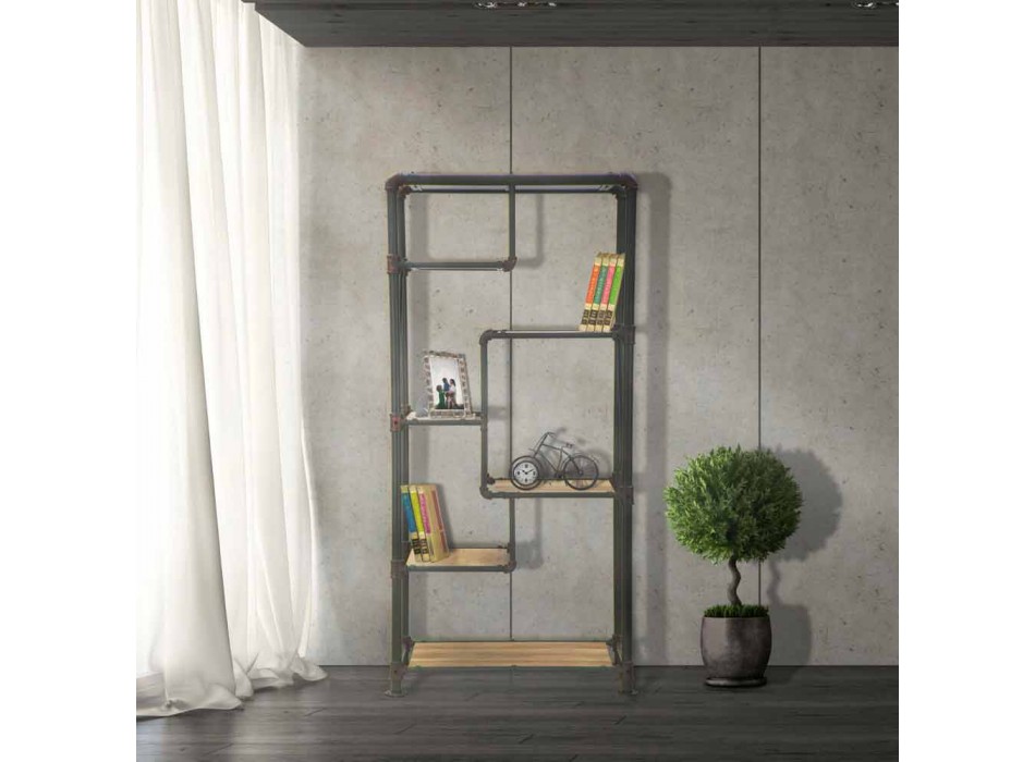 Moderne design vloer boekenkast in MDF en metaal - Merve Viadurini