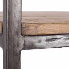 Boekenrek in industriële stijl in staal en hout Homemotion - Zompo Viadurini